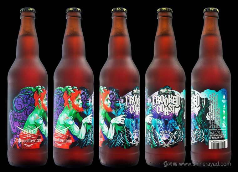 尚略上海包裝設計公司分享：Crooked 啤酒科幻插畫版包裝設計3