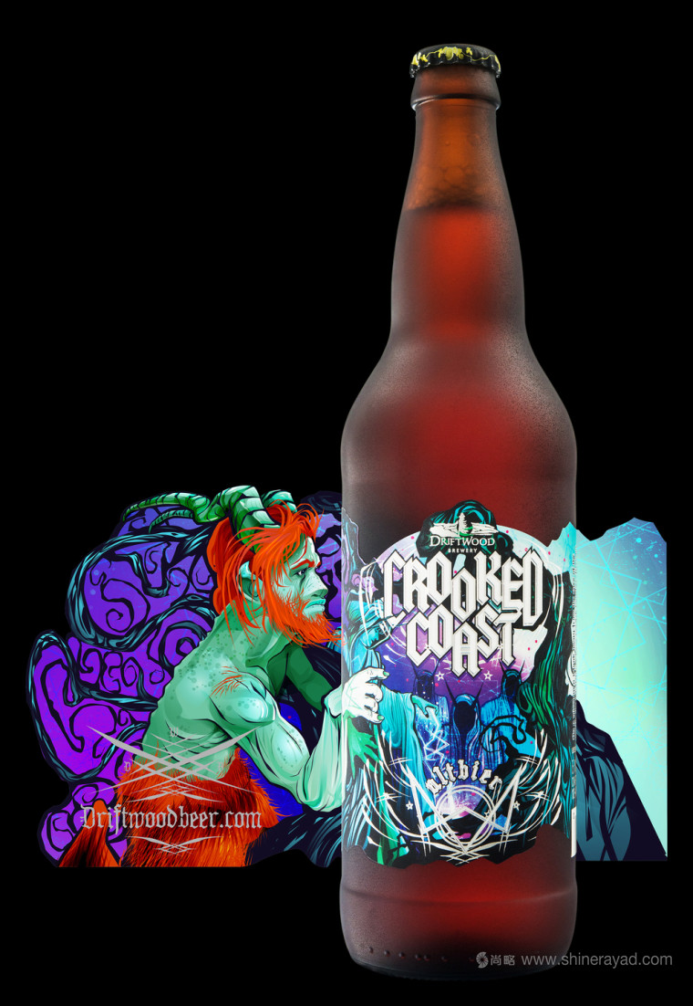 尚略上海包裝設計公司分享：Crooked 啤酒科幻插畫版包裝設計4