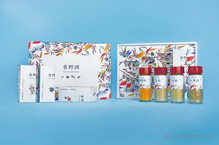 香野調臺灣閩南中式調味品包裝設計-調味品容器紅色瓶子蓋子