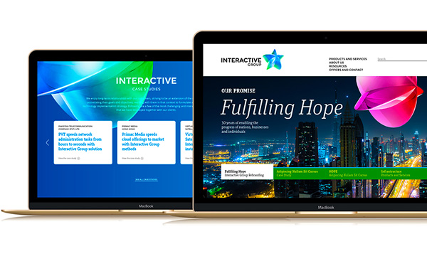 巴基斯坦IT公司Interactive新LOGO設計網站效果設計16