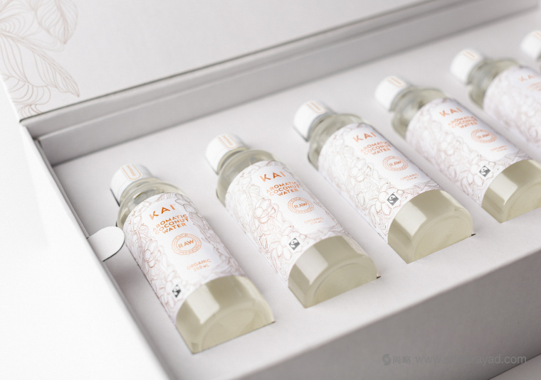 斯里蘭卡KAI 高端椰子水飲料禮盒包裝設計-上海包裝設計公司包裝欣賞2-白色包裝