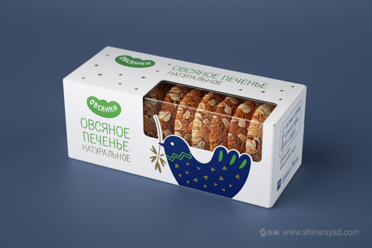 尚略上海包裝設(shè)計(jì)公司分享Овсянки 燕麥牛奶餅干禮盒包裝設(shè)計(jì)小鳥插畫版10