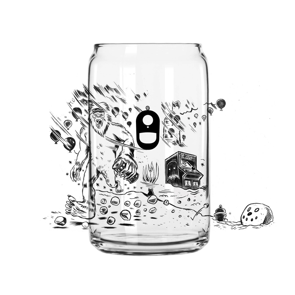 A Year With Dr. Nandu 鋁罐啤酒手繪涂鴉包裝設(shè)計4-手繪鉛筆底圖