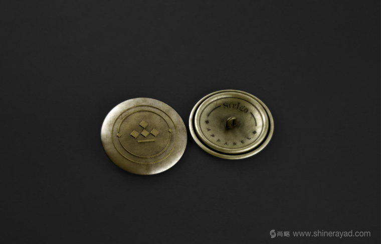 Strigo服飾品牌形象全案設計-vi設計-服飾扣子圖案設計