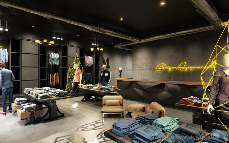 Strigo服飾品牌形象全案設計-店鋪SI設計-內部商業空間設計