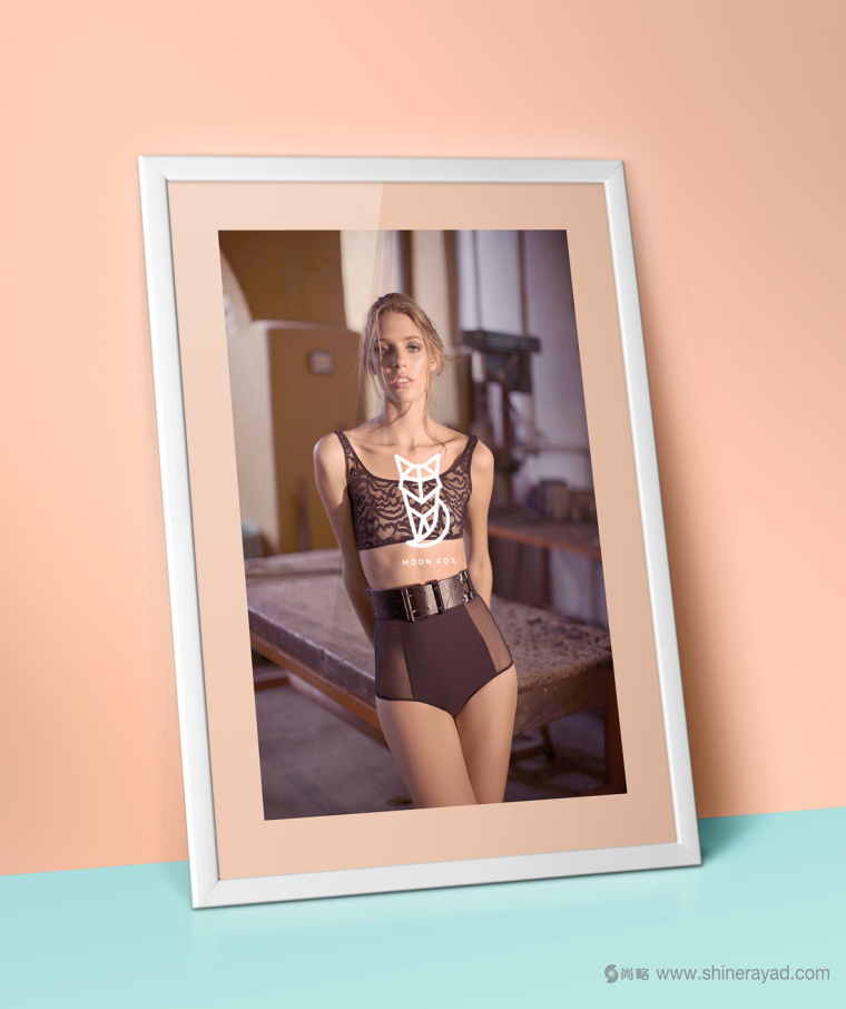 moon fox 月亮狐貍女性內衣可愛動物LOGO設計品牌VI形象設計4