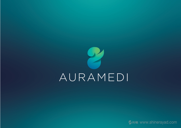 Auramedi美容護膚品牌化妝品天鵝LOGO設計1