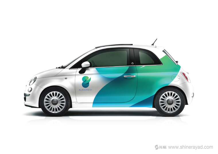 Auramedi美容護膚品牌化妝品品牌VI設計車體設計8