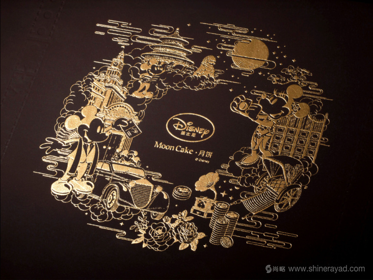 Disney迪斯尼“民國范”月餅產品創意剖析與包裝插畫設計欣賞18
