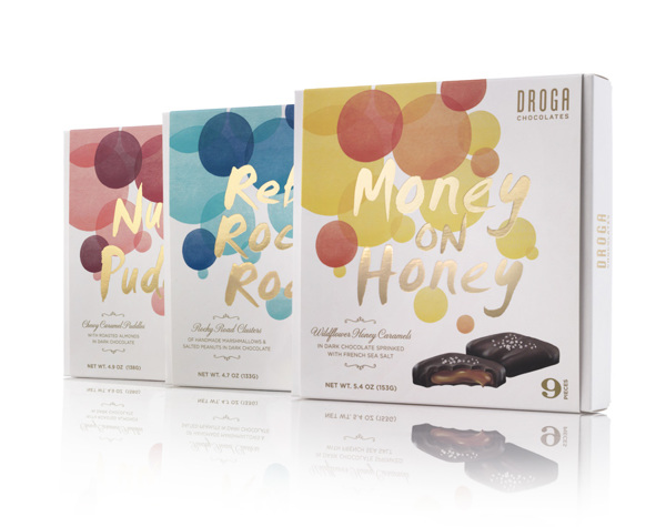 DROGA 水彩風格巧克力外盒包裝設計-上海包裝設計公司包裝欣賞2