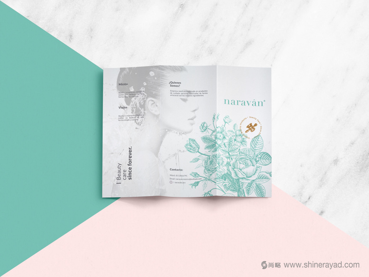 naravan 天然美容保養品護膚品品牌形象設計-宣傳頁設計9