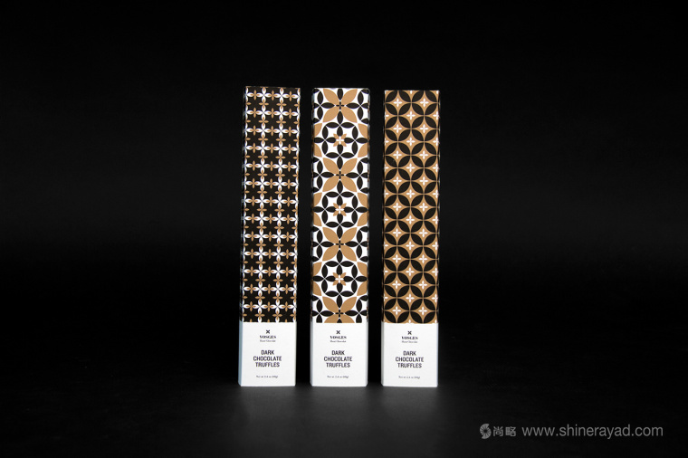 Vosges 松露巧克力禮盒花朵圖案設(shè)計包裝設(shè)計2