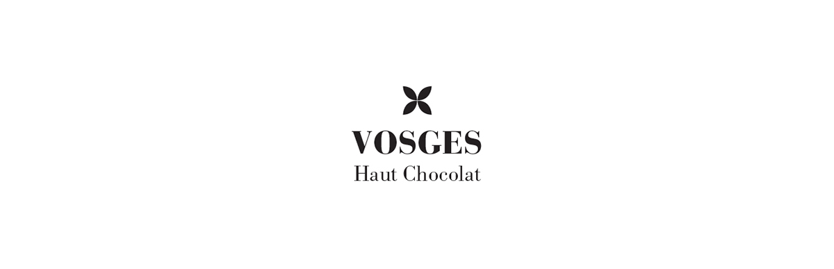 Vosges 松露巧克力花朵標志設(shè)計