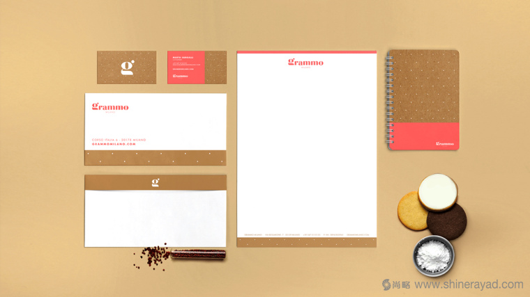 Grammo 手工餅干瓦能紙牛皮紙有機品牌VI形象設計8