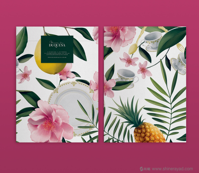 公爵夫人工作室花朵植物化品牌VI形象設計4