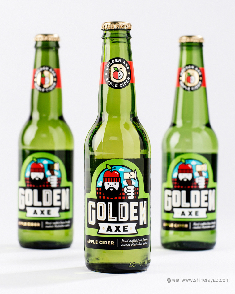 金斧頭蘋果酒包裝設計-上海包裝設計公司3