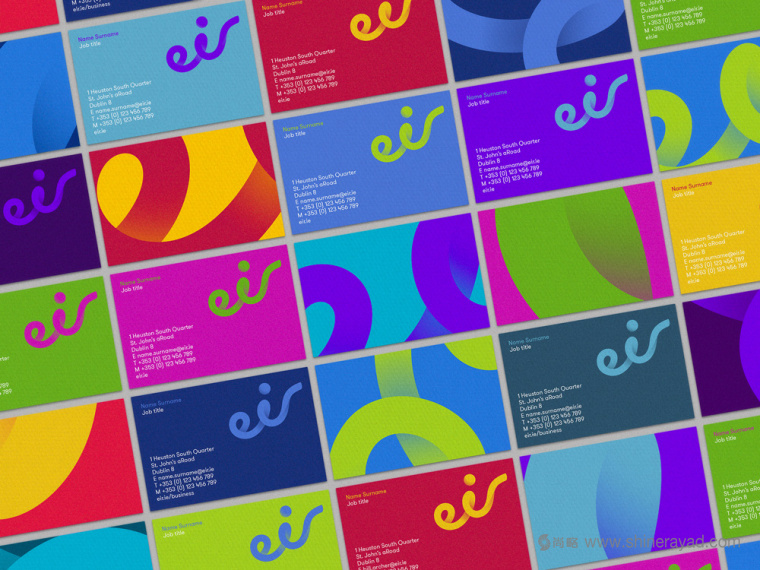 愛爾蘭電信公司Eircom品牌命名Eir與新LOGO設計VI設計10