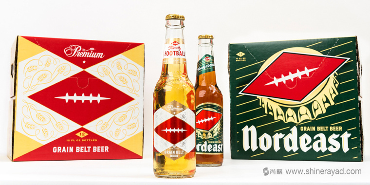 上海包裝設計公司分享品牌識別性很強的Grain Belt 啤酒包裝設計1