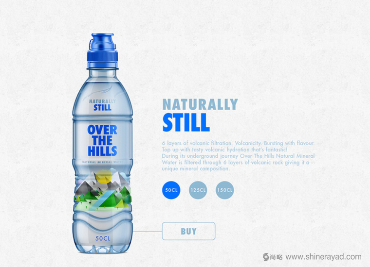 Over The Hill 天然礦泉水包裝設計-上海包裝設計公司設計欣賞3