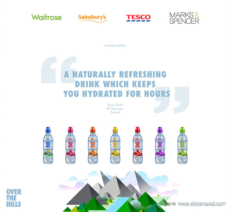 Over The Hill 天然礦泉水包裝設計-上海包裝設計公司設計欣賞5