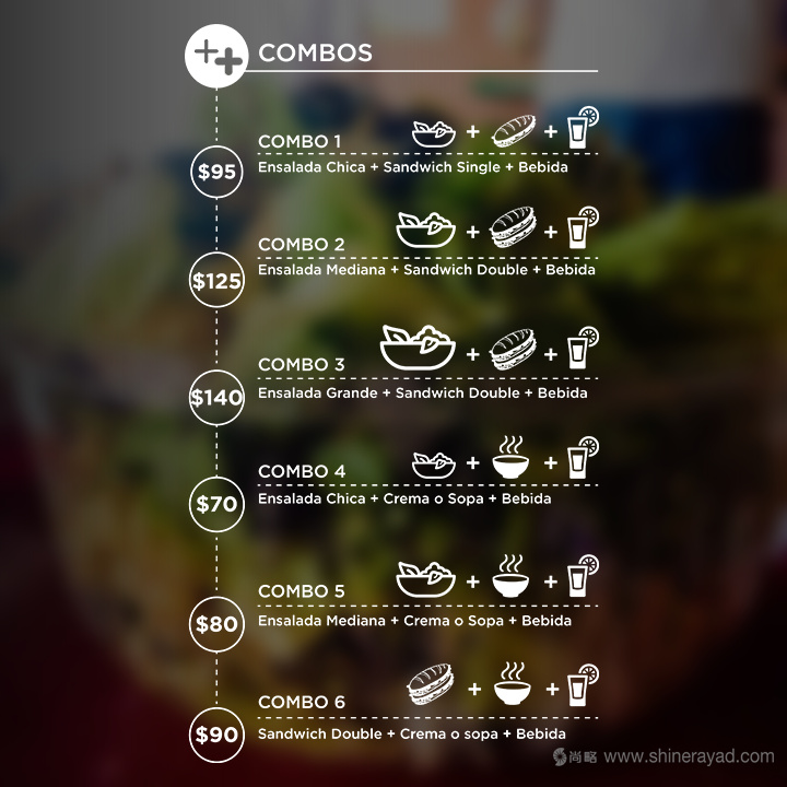 Quick Salads 沙拉有機素食餐廳VI設計5-餐廳價目表設計