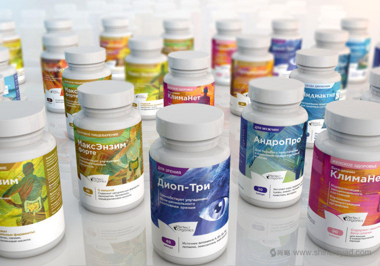 絕對有機膳食營養補充劑保健品包裝設計1-全家福