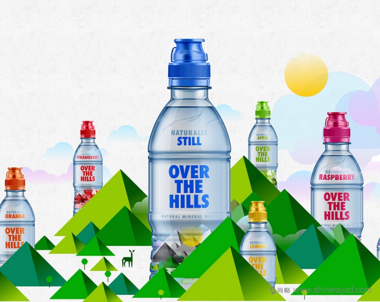 Over The Hill 天然礦泉水包裝設計-上海包裝設計公司設計欣賞1