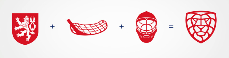 捷克 Czech 曲棍球隊俱樂部盾牌獅子LOGO設計創意概念-上海LOGO設計公司2