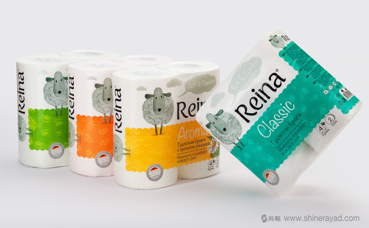 Reina 小綿羊系列餐巾紙衛生紙包裝設計-上海包裝設計公司--上海品牌策劃設計公司3