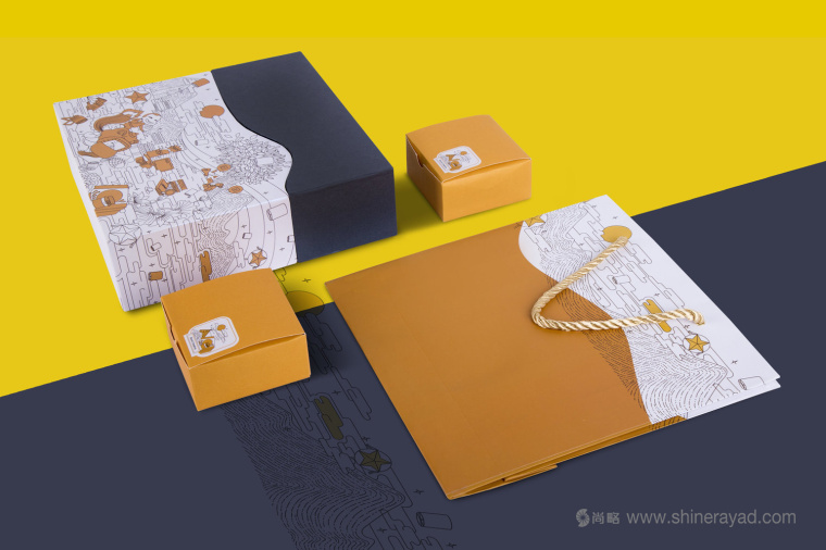 線條插畫設計風格 MVV 月餅包裝設計-上海包裝設計公司7