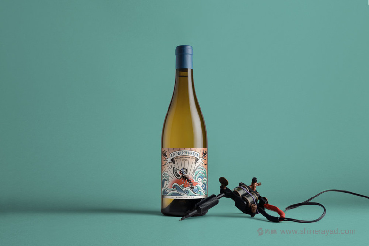 上海包裝設計公司欣賞：典紋身插畫藝術風格 La Marimorena 葡萄酒包裝設計2
