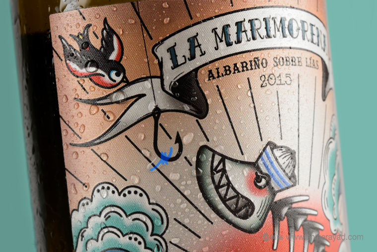 上海包裝設計公司欣賞：典紋身插畫藝術風格 La Marimorena 葡萄酒包裝設計3