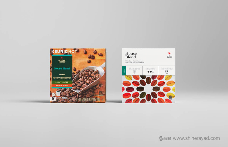 Archer Farms 盒裝咖啡包裝設計矢量插畫風格-上海包裝設計公司10