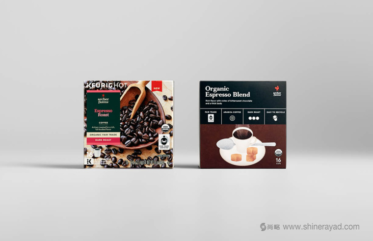 Archer Farms 盒裝咖啡包裝設計矢量插畫風格-上海包裝設計公司11