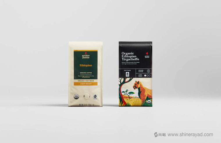 Archer Farms 盒裝咖啡包裝設計矢量插畫風格-上海包裝設計公司14