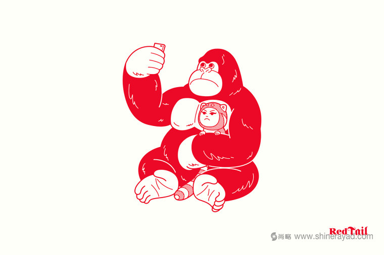 Red Tail 紅尾酒吧logo設計、吉祥物設計、VI設計、品牌形象設計-上海品牌設計公司