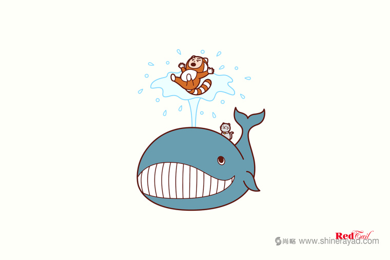 Red Tail 紅尾酒吧logo設計、吉祥物設計、VI設計、品牌形象設計-上海品牌設計公司