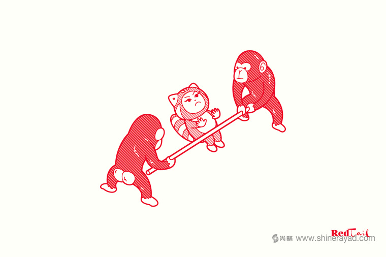 Red Tail 紅尾酒吧logo設計、吉祥物設計、VI設計、品牌形象設計-上海品牌設計公司