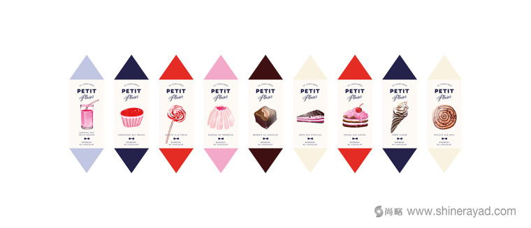 Petit plaisir 巧克力糖果包裝設計插畫設計-上海包裝設計公司