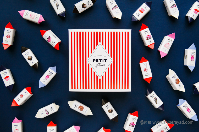 Petit plaisir 巧克力糖果包裝設計插畫設計-上海包裝設計公司
