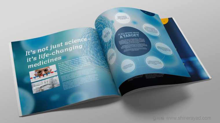 阿斯利康制藥公司研發宣傳畫冊設計－上海畫冊設計公司