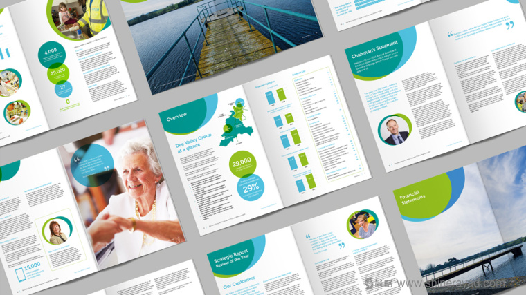 Dee Valley Wate 水企業年度報告畫冊設計-上海畫冊設計公司