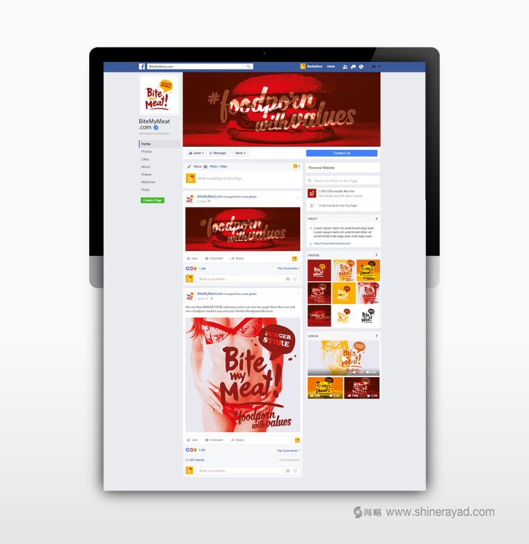 Bite My Meat 漢堡概念餐廳品牌VI視覺形象設計“女性身體篇”-上海品牌設計公司