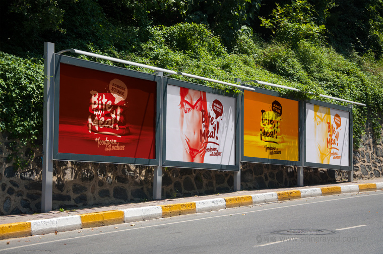 Bite My Meat 漢堡概念餐廳品牌VI視覺形象設計“女性身體篇”-上海品牌設計公司