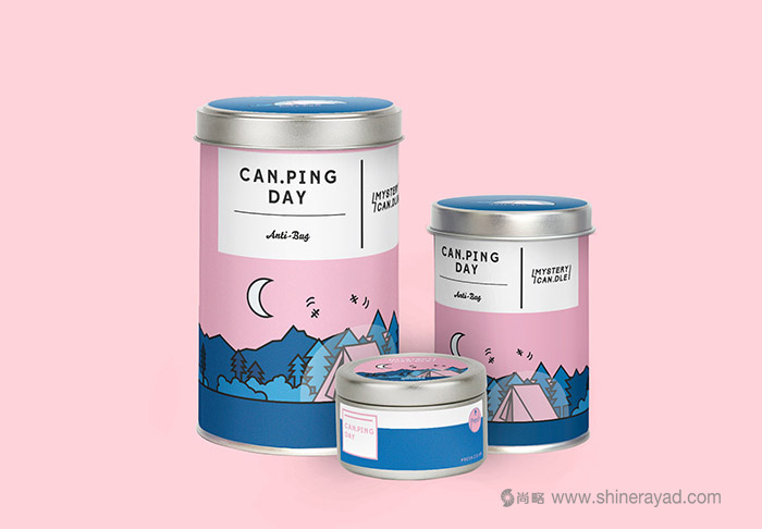 上海包裝設計公司分享Mystery Can 夏季系列蠟燭包裝設計插畫設計靈感