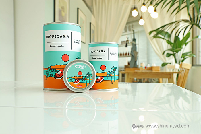 上海包裝設計公司分享Mystery Can 夏季系列蠟燭包裝設計插畫設計靈感