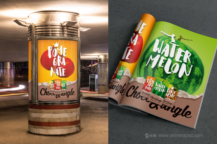 水果特寫插畫風格 Choco Jungle 巧克力包裝設計-上海包裝設計公司