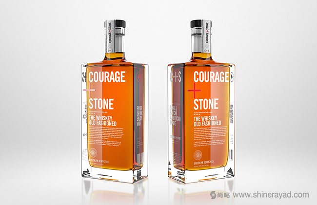 洋酒包裝設計。3D建模和渲染里昂視覺效果