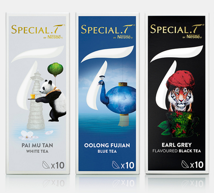 上海包裝設計公司欣賞：SPECIAL.T 雀巢優質茶葉膠囊品牌系列包裝設計