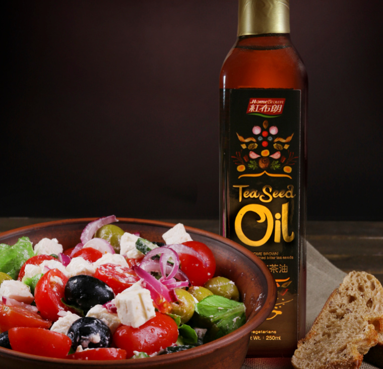 紅布朗冷壓苦茶油包裝設計-上海包裝設計公司設計欣賞